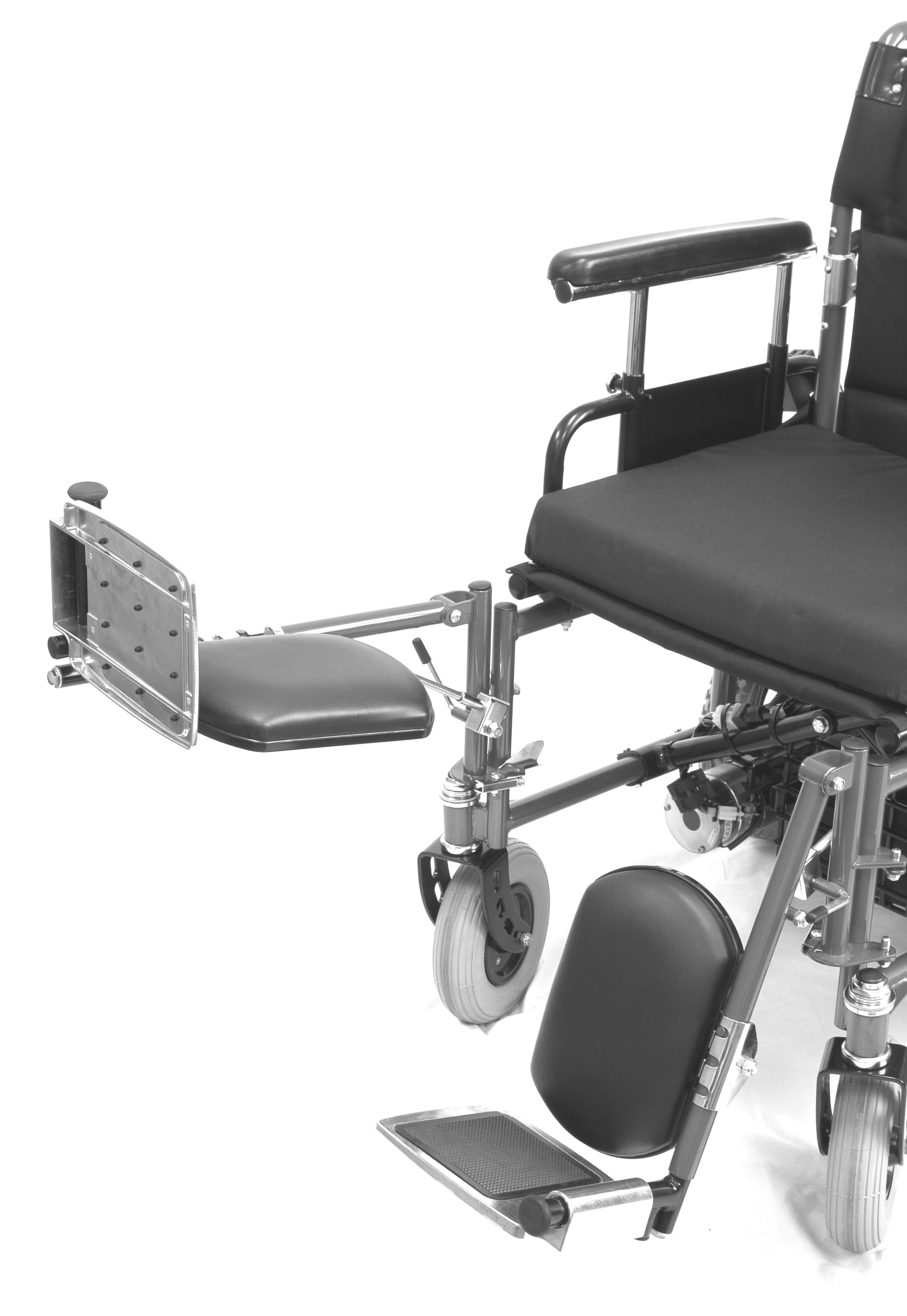 Black elevating leg rest SHOPRIDER Mobility Products